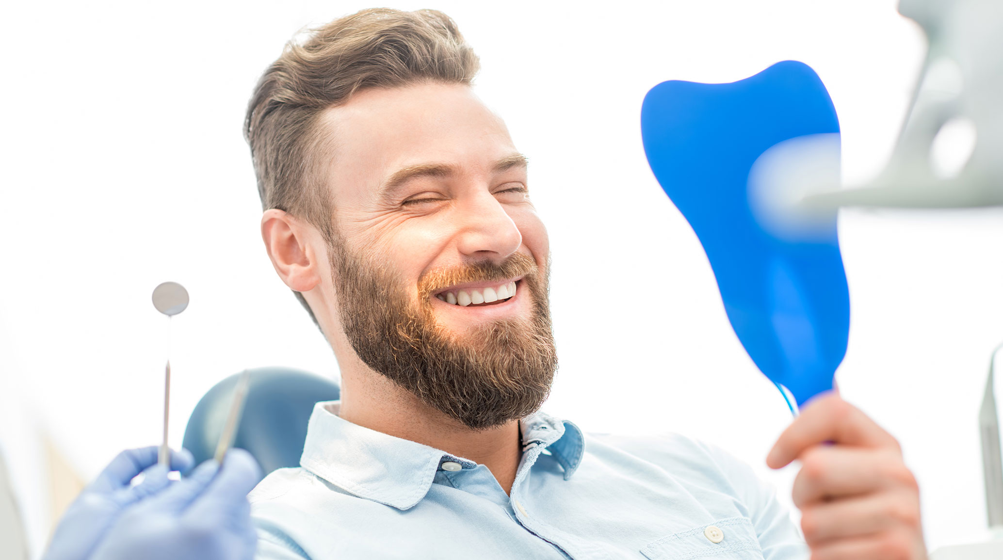 Woman with teeth whitening