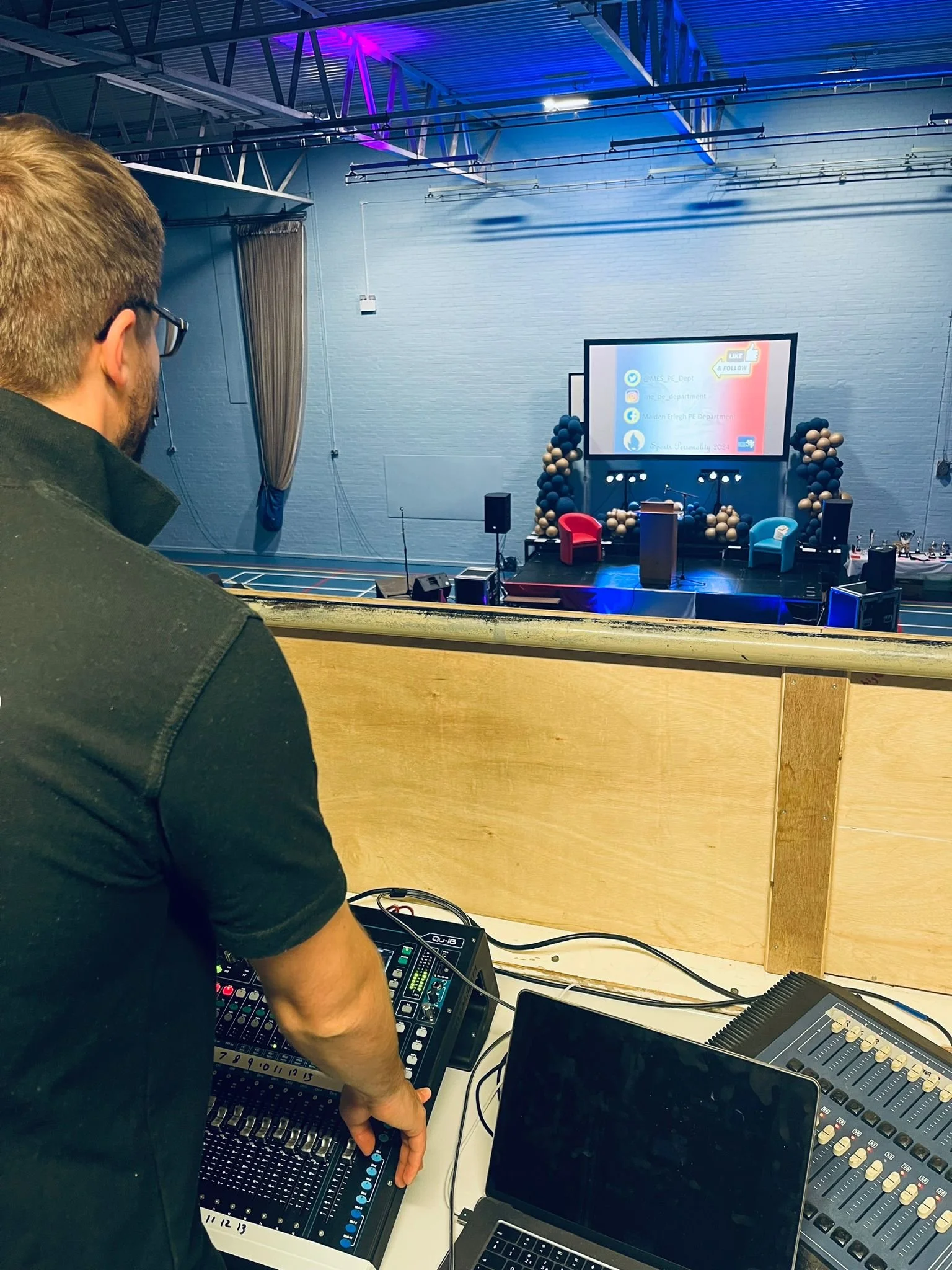 Barrbell Productions corporate event setup