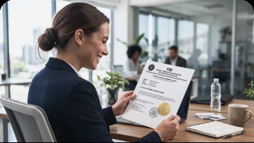 FBI background check document