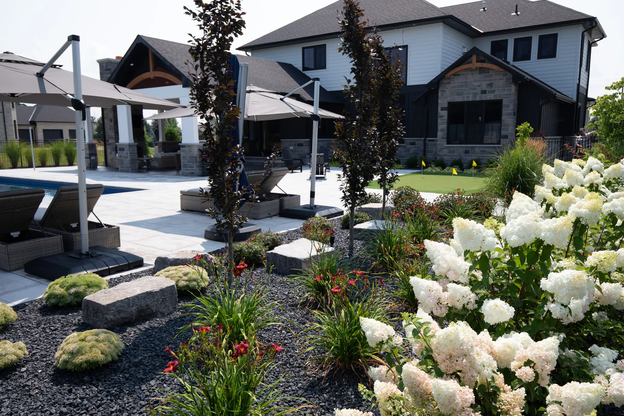 Team working outdoors