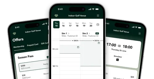 Club X Indoor Golf - Booking System Club X Indoor Golf - Booking System
