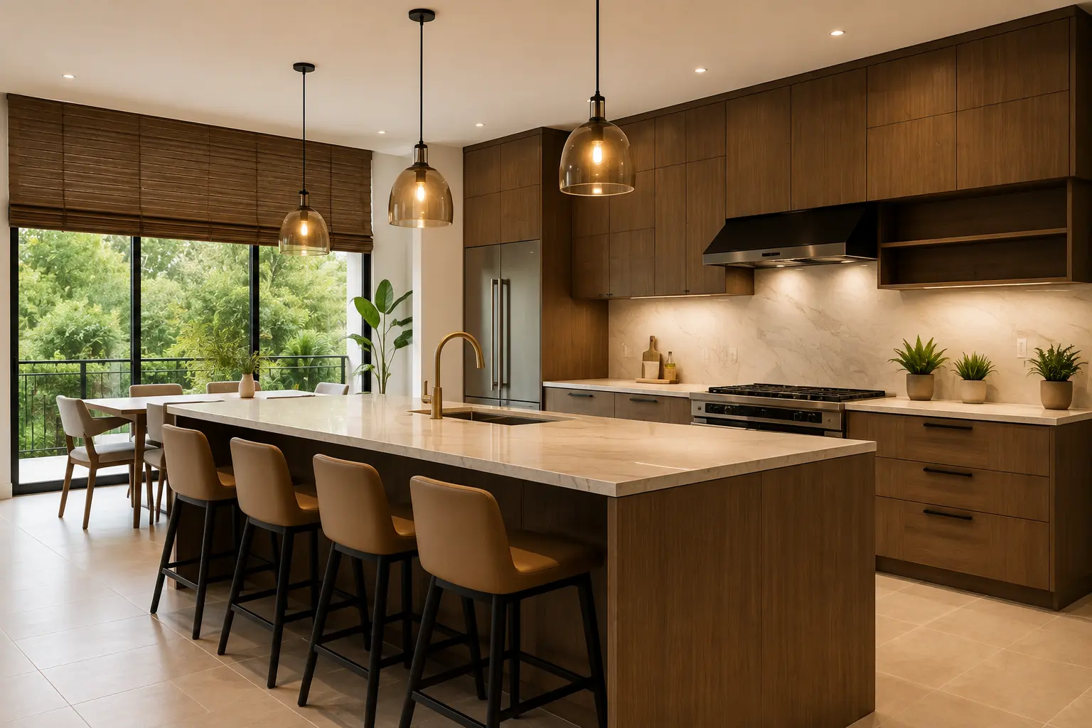 Modern home addition and kitchen expansion
