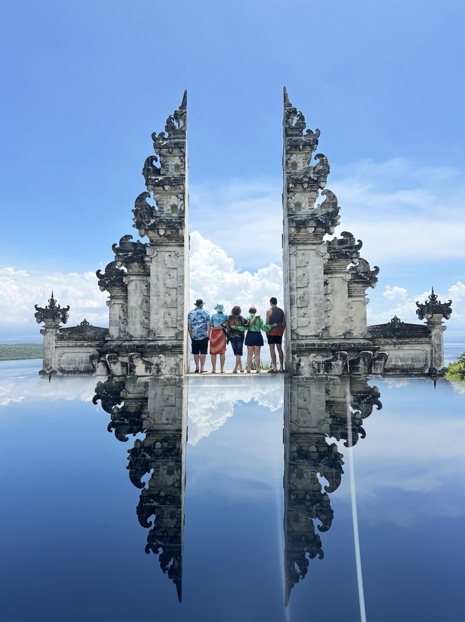 Family at Lempuyang Gate, Bali