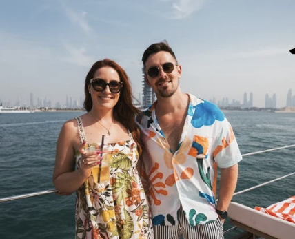 On a yacht in Dubai