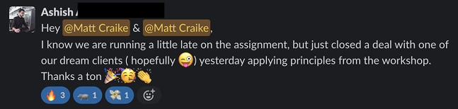 Student feedback