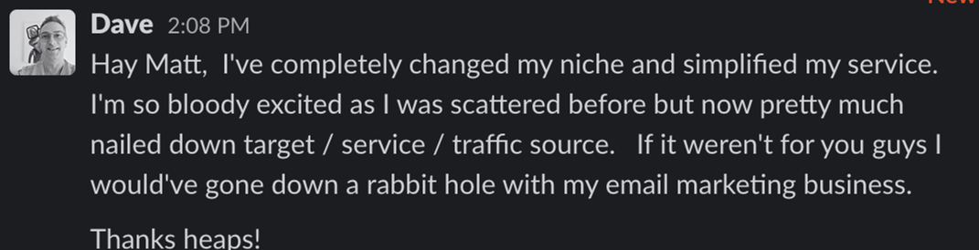 Student feedback