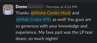 Student feedback