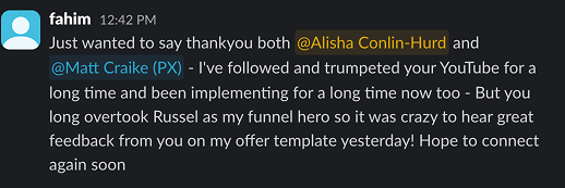 Student feedback