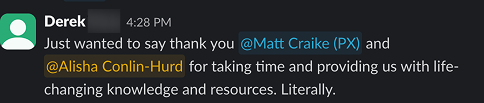 Student feedback