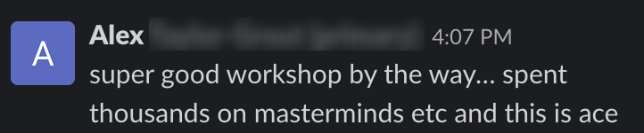 Student feedback