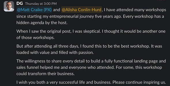 Student feedback