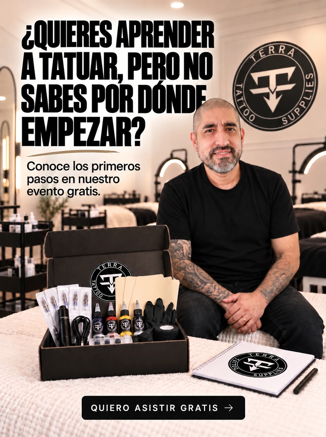 Jorder con un kit de tatuaje: primeros pasos para aprender a tatuar en Hialeah