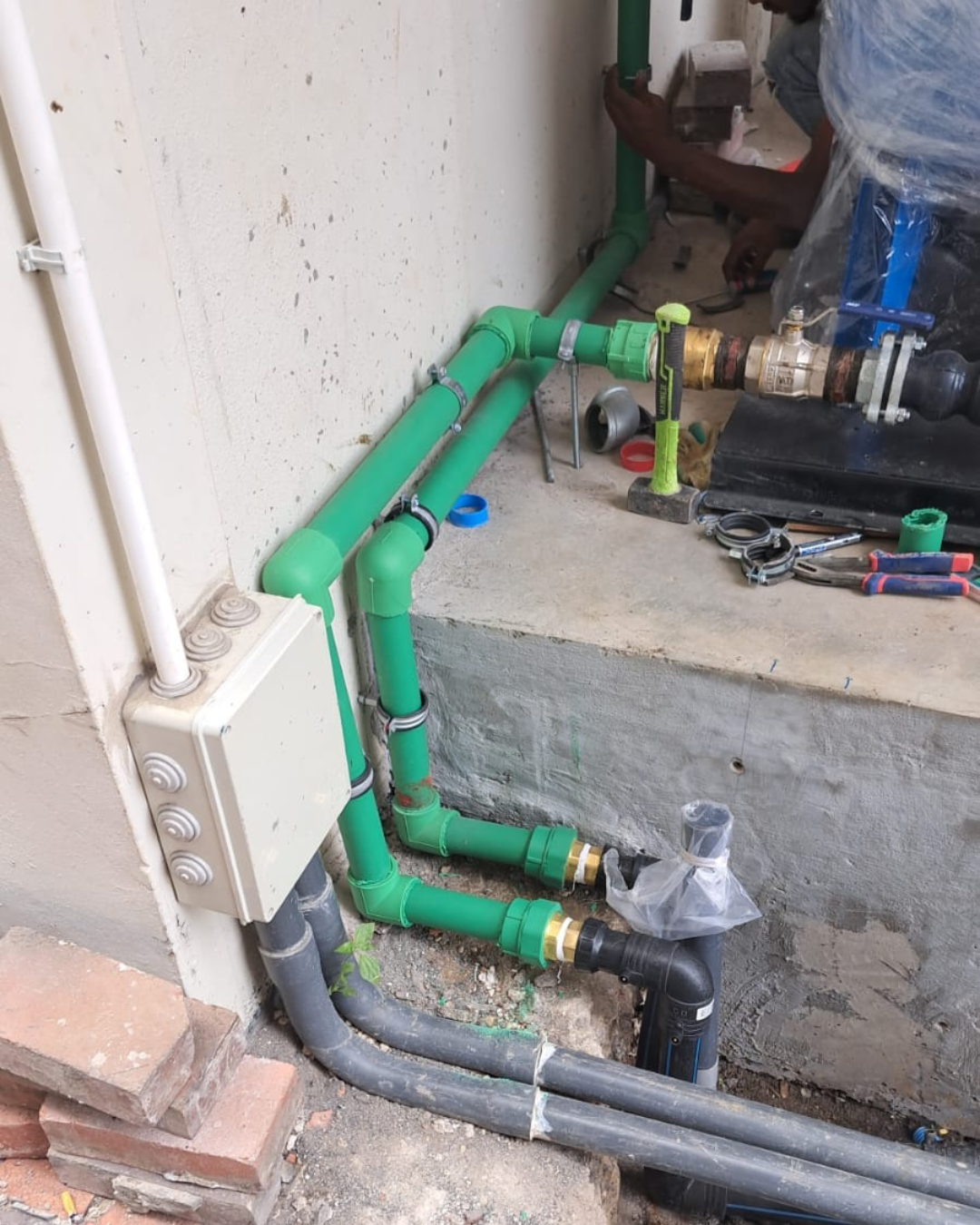 PPR pipe installation in Mauritius