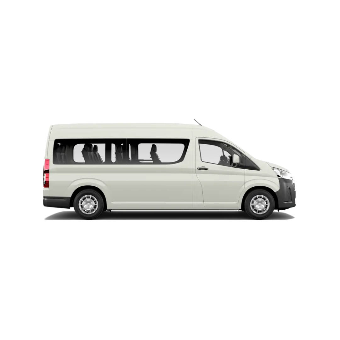 Minibus with 10, 12 and 14-seater options for group transportation in Mauritius