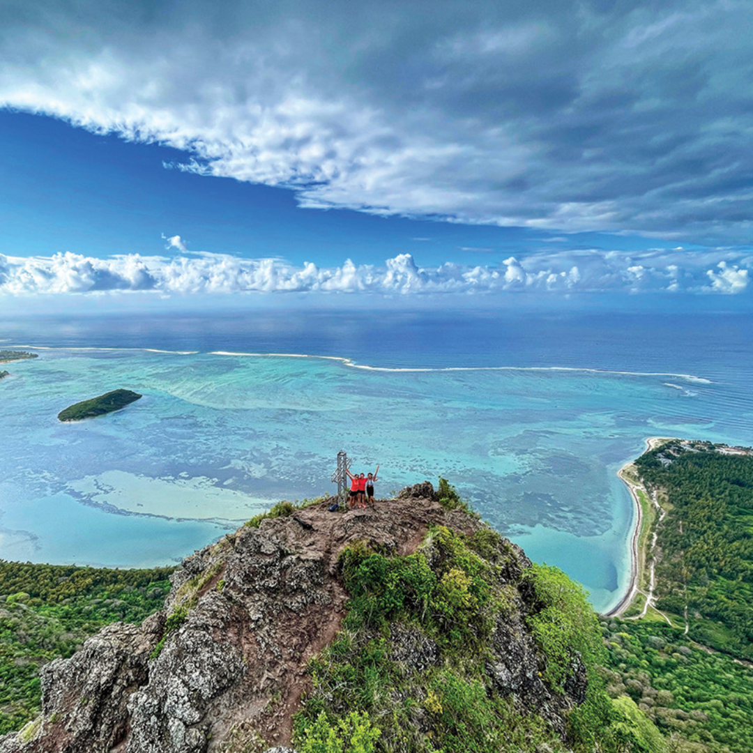 Le Morne Brabant mountain hiking with panoramic viewpoints in Mauritius