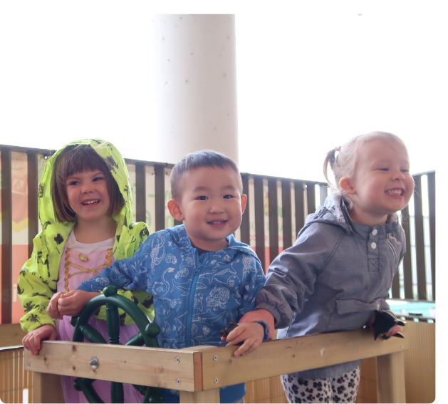 happy preschool children