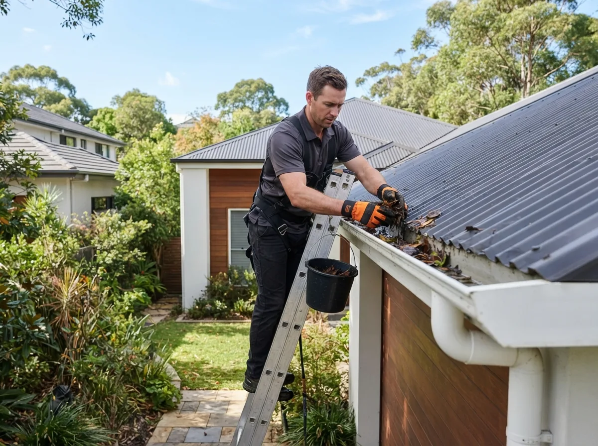 Professional gutter cleaning in Wollongong NSW