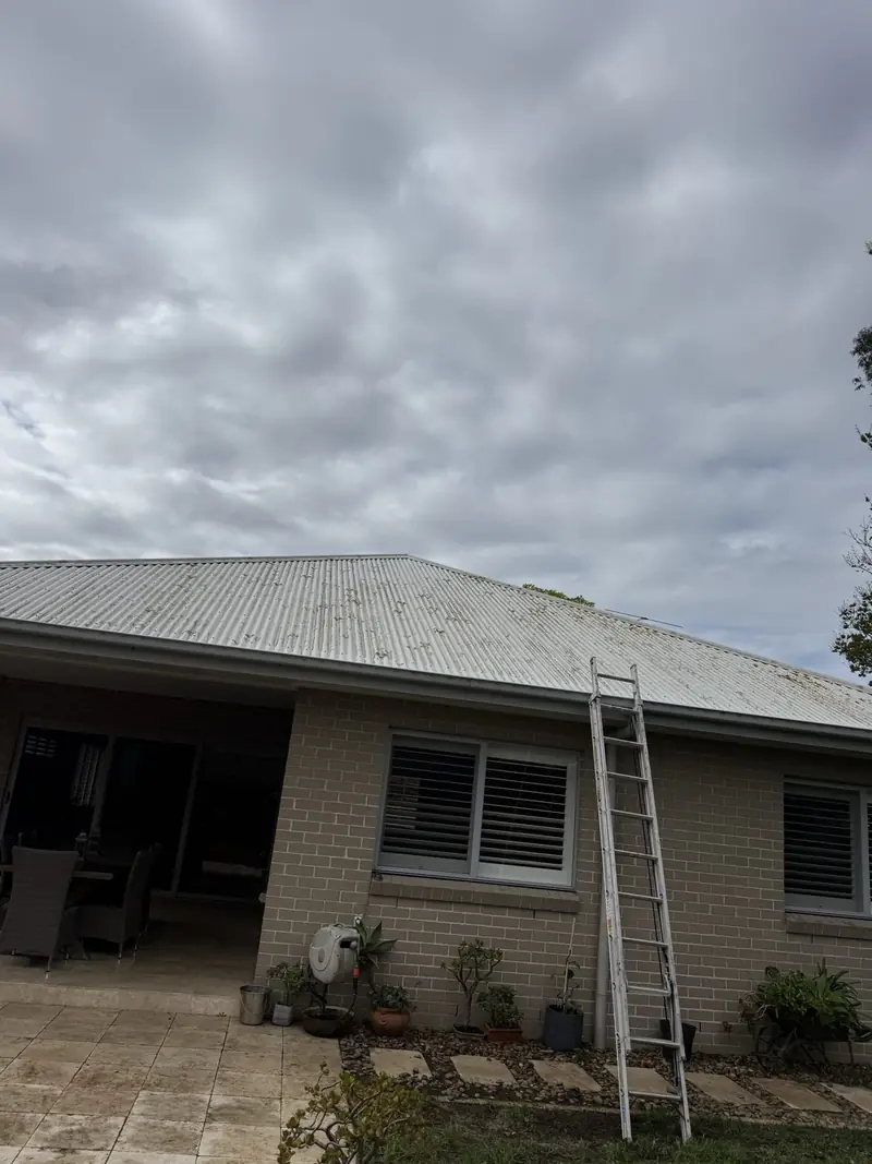 Colorbond roof after cleaning in Dapto