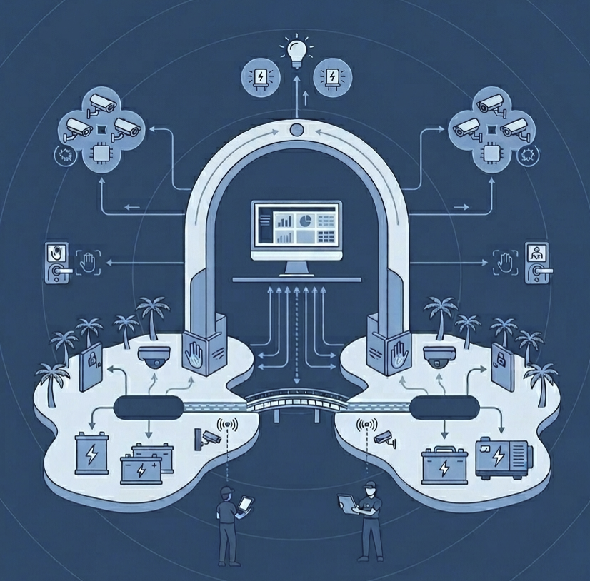 A two-island Ubiquiti network and security project by ODC in Vanuatu