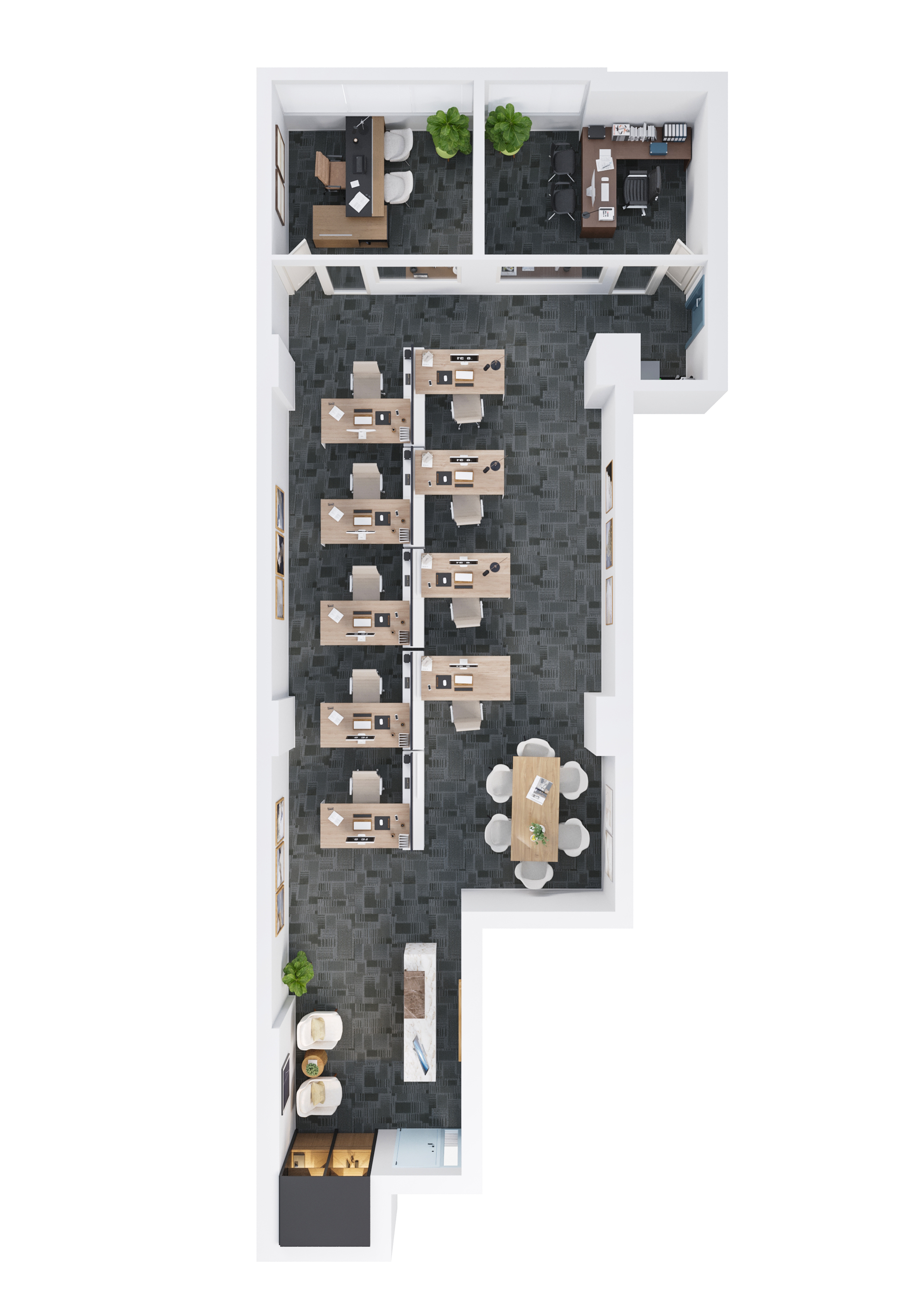 Virtually Staged Floor Plan