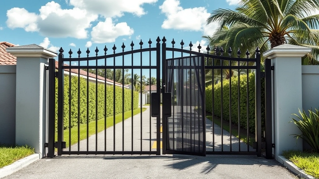Broken fence gate repair projects in Fort Lauderdale FL showcasing before and after images of the work done