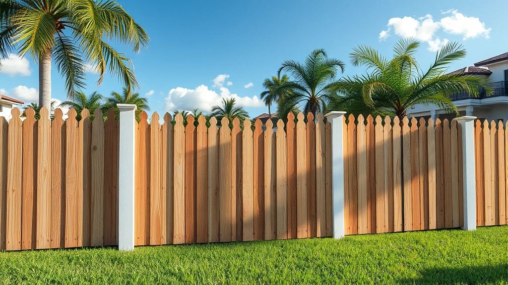 Fence Repair projects in Fort Lauderdale FL showcasing various styles and materials for home improvement.