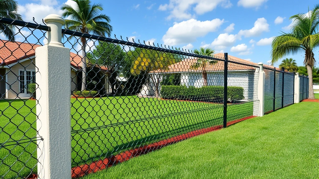 Chain Link Fence Installation projects in Fort Lauderdale FL showcasing various styles and designs