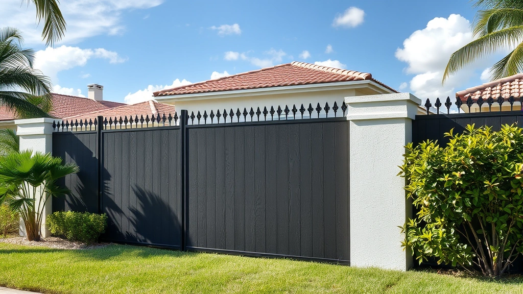 Fence sealing project in Fort Lauderdale FL showcasing a freshly sealed wooden fence.