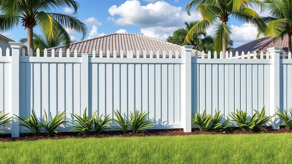 Vinyl Fence Installation projects in Fort Lauderdale FL showcasing different styles and designs