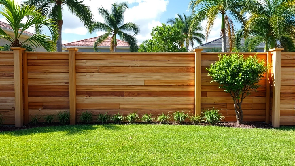 Fence Panel Installation projects in Fort Lauderdale FL showcasing various styles and designs in residential areas