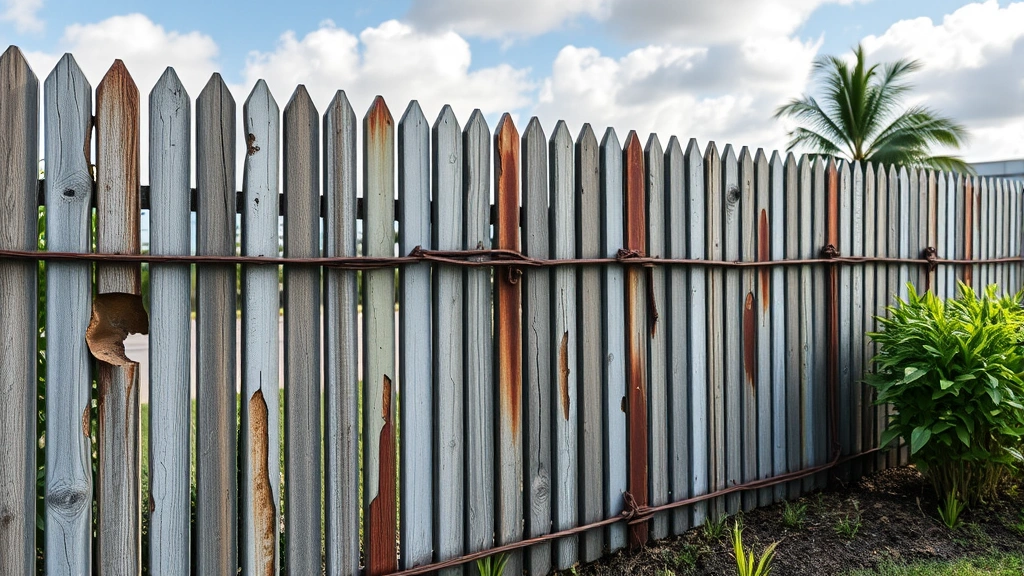 Rotting Fence Repair projects in Fort Lauderdale FL showcasing before and after transformations