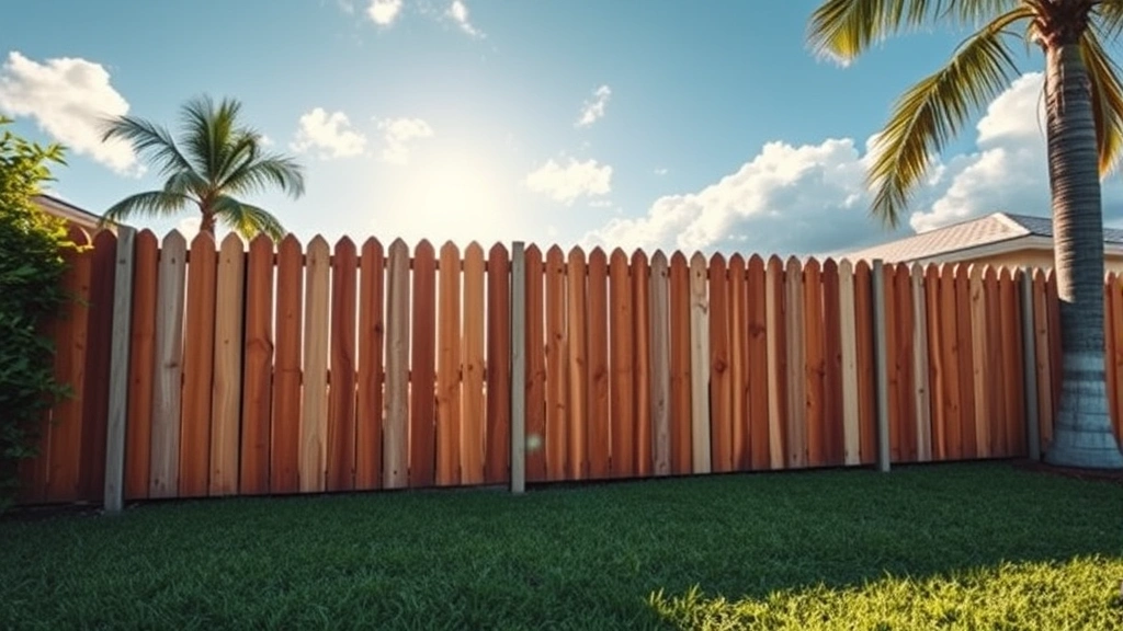 Leaning Fence Repair projects in Fort Lauderdale FL showcasing before and after transformations.