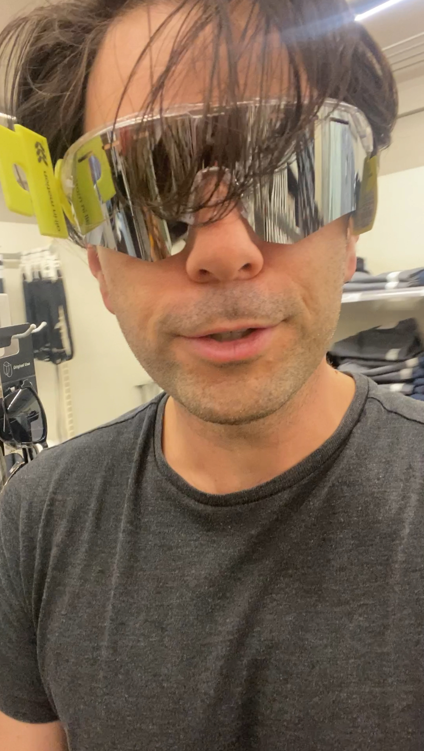Tony Suriano With Funny Larger Sunglasses On Tony Suriano With Funny Larger Sunglasses On