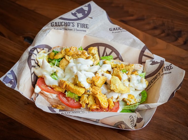Photo of the Gaucho's Fire fire-grilling process