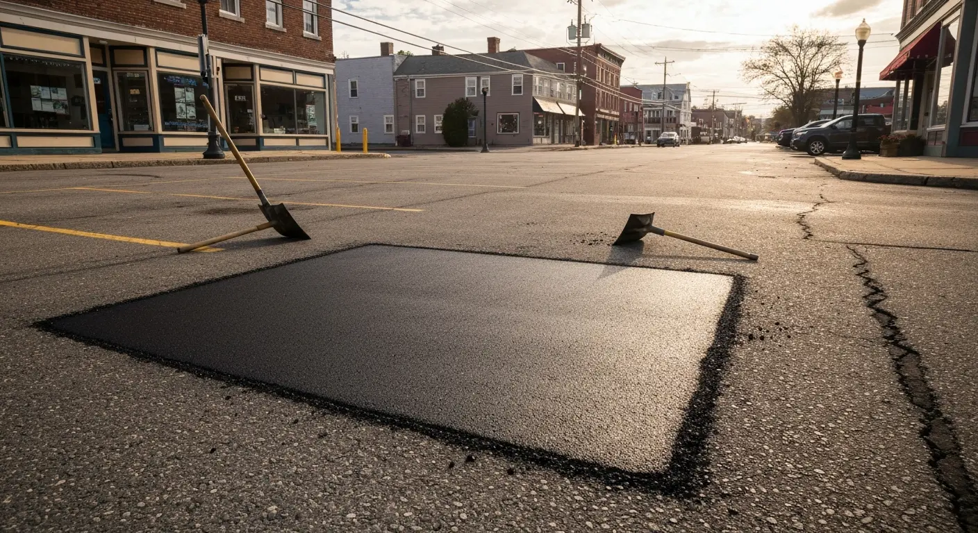Asphalt pothole repair and patching