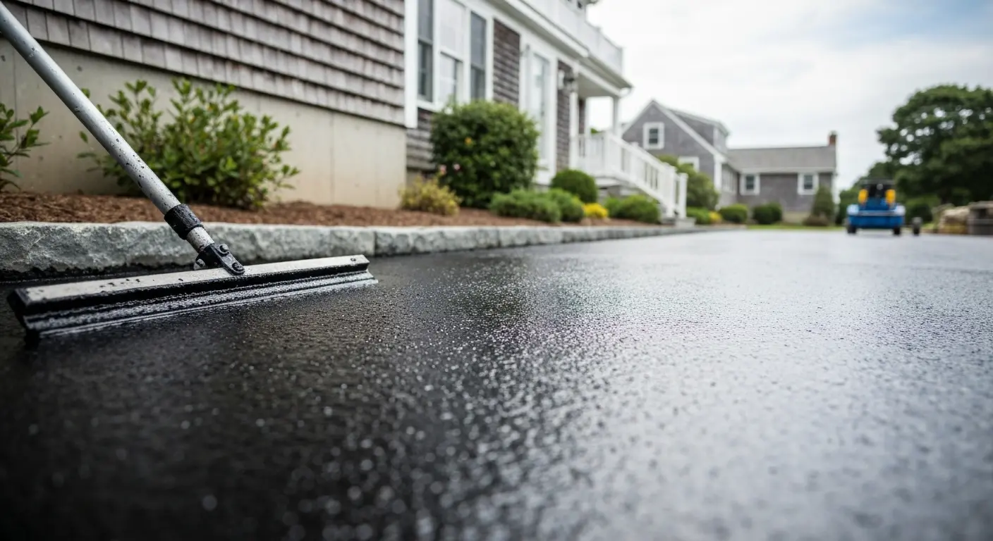 Professional sealcoating application