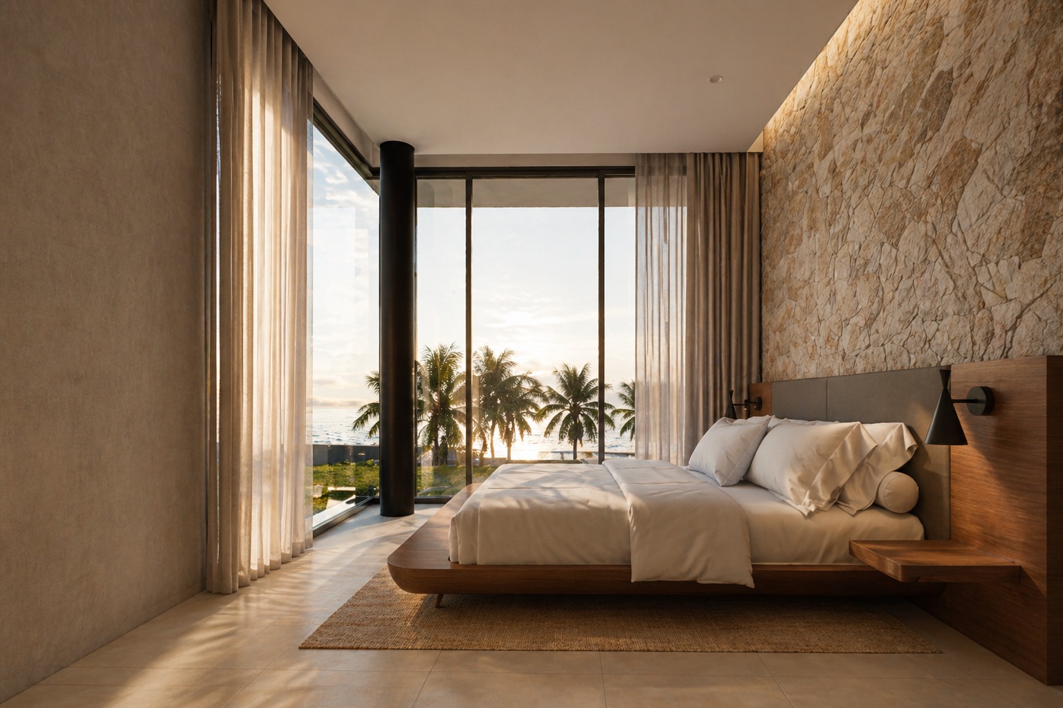 Master bedroom ocean view