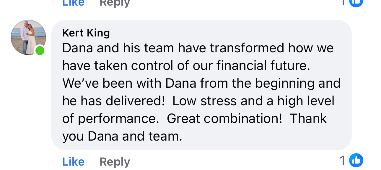 Facebook comment from Kert King about Dana Cornell and his team