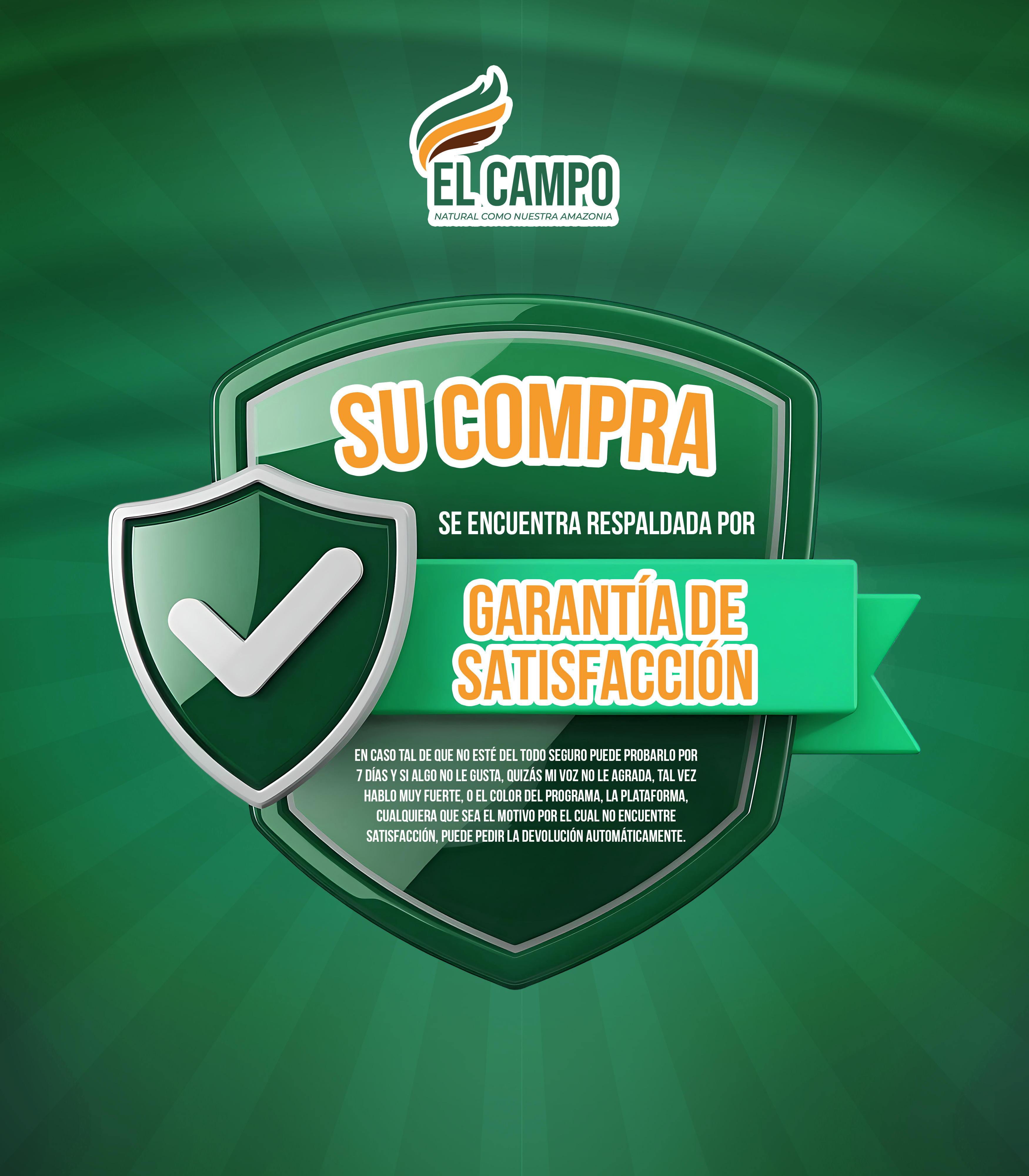 Garantía de satisfacción