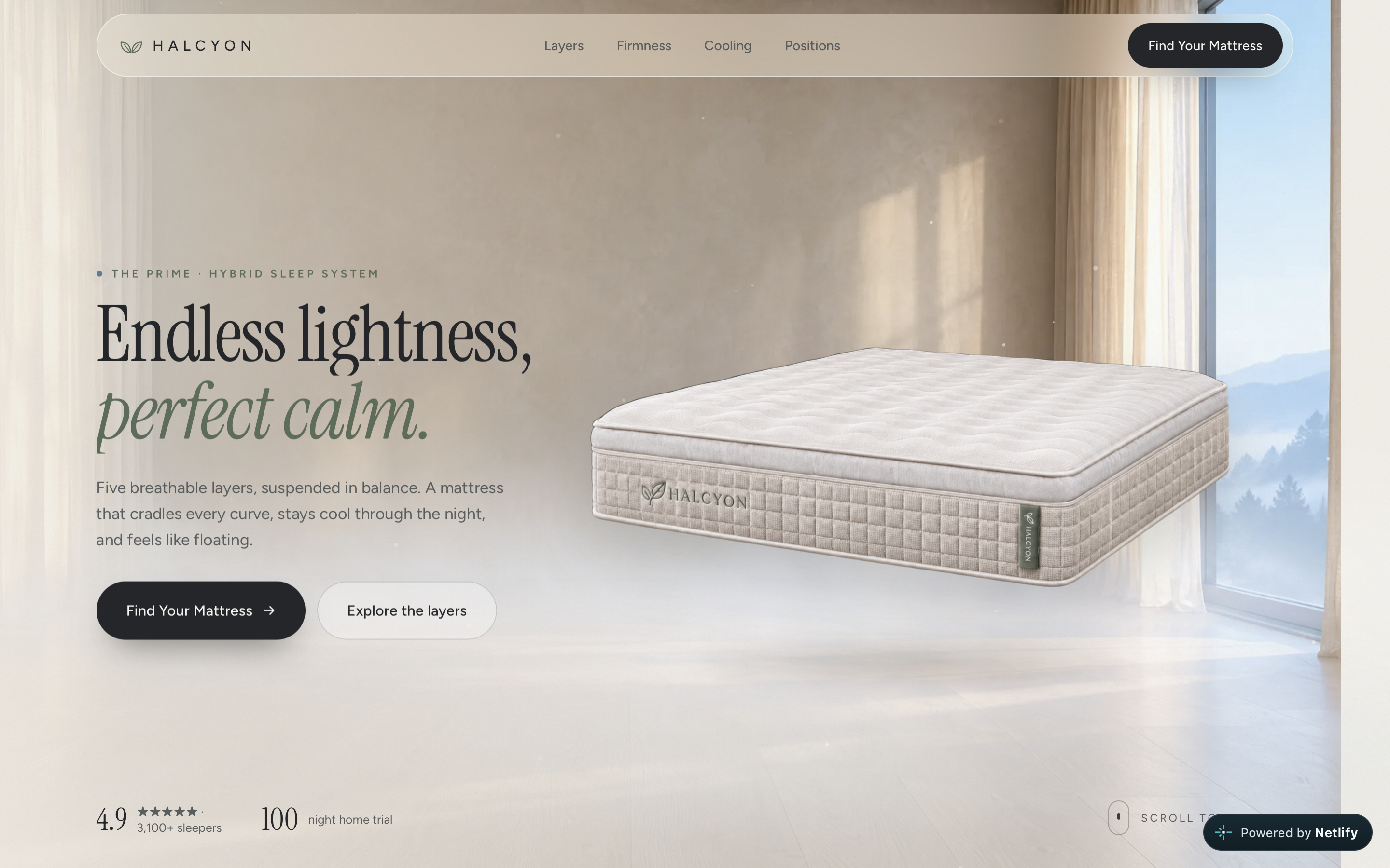 Halcyon — Prime Hybrid Sleep System