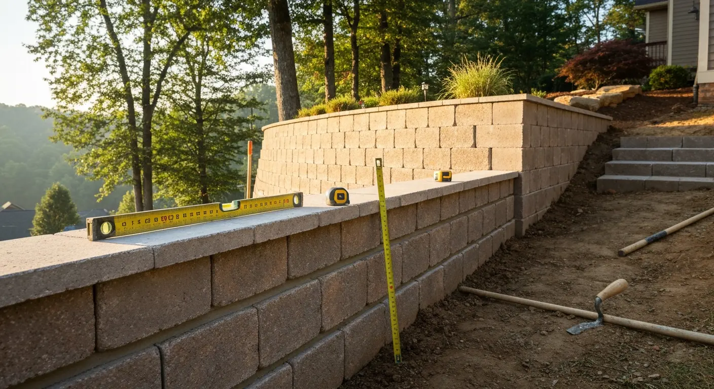 Retaining wall construction