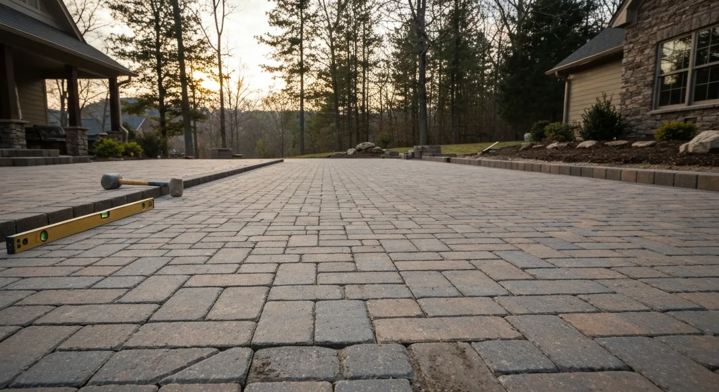 Hardscape installation