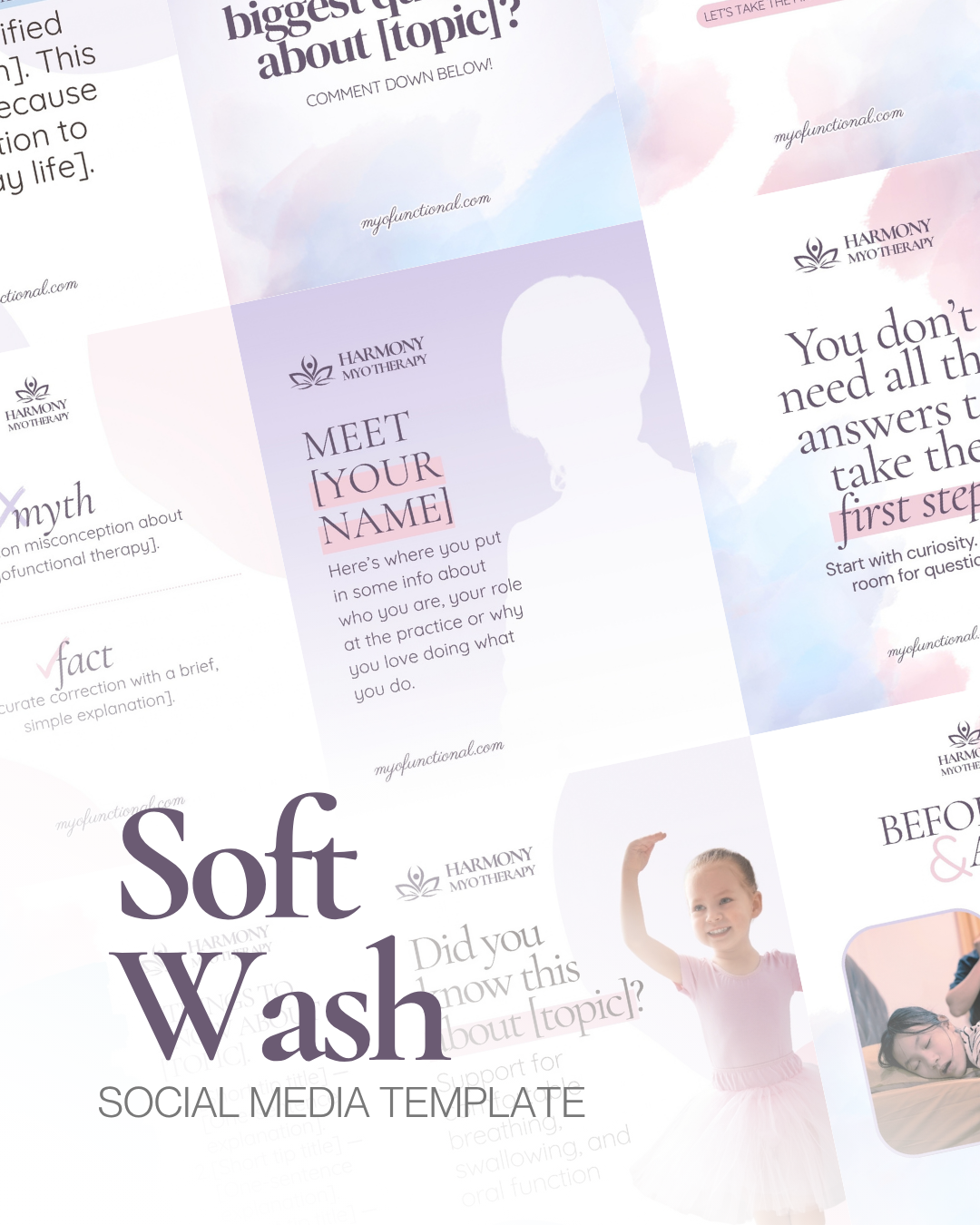 Sample posts from the Soft Wash template set