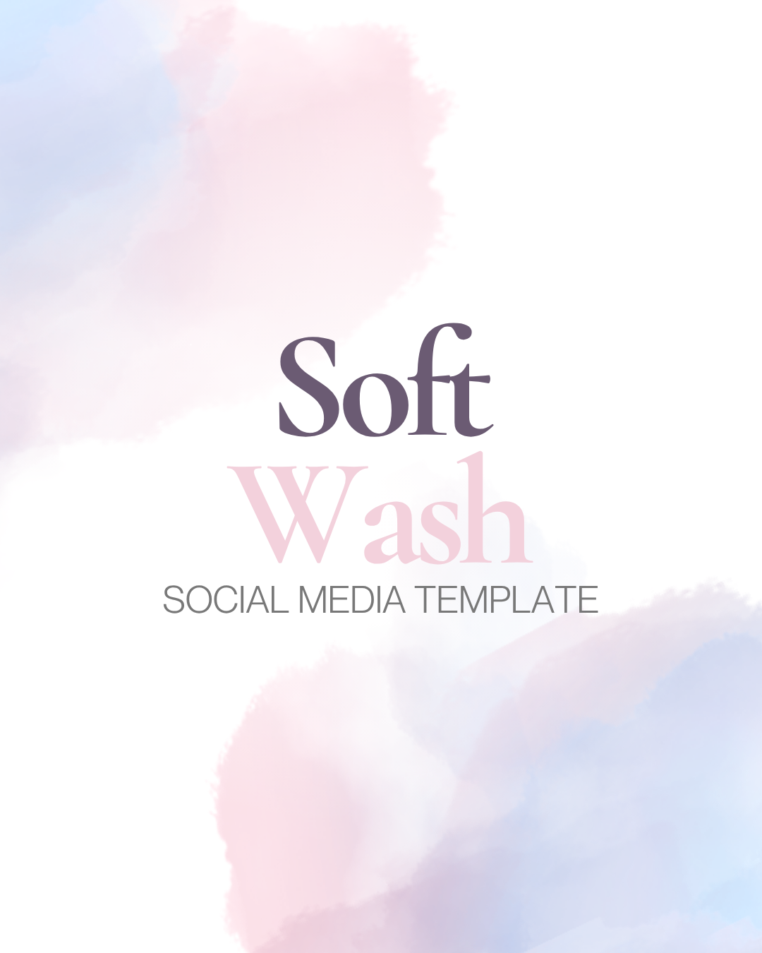 Soft Wash template cover