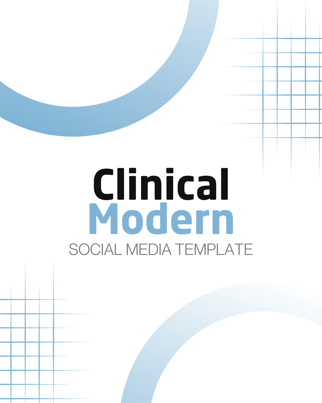 Clinical Modern template cover