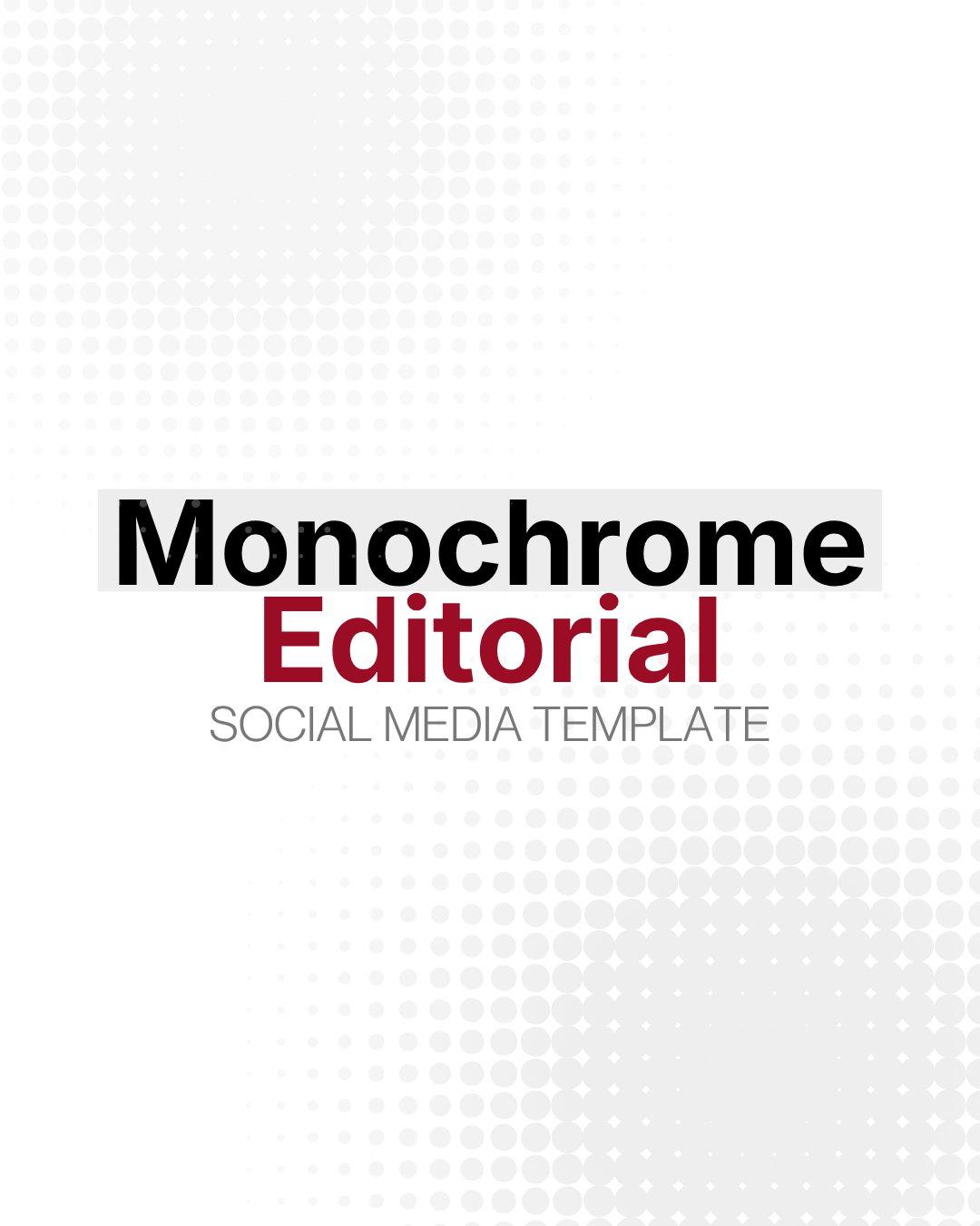 Monochrome Editorial template cover