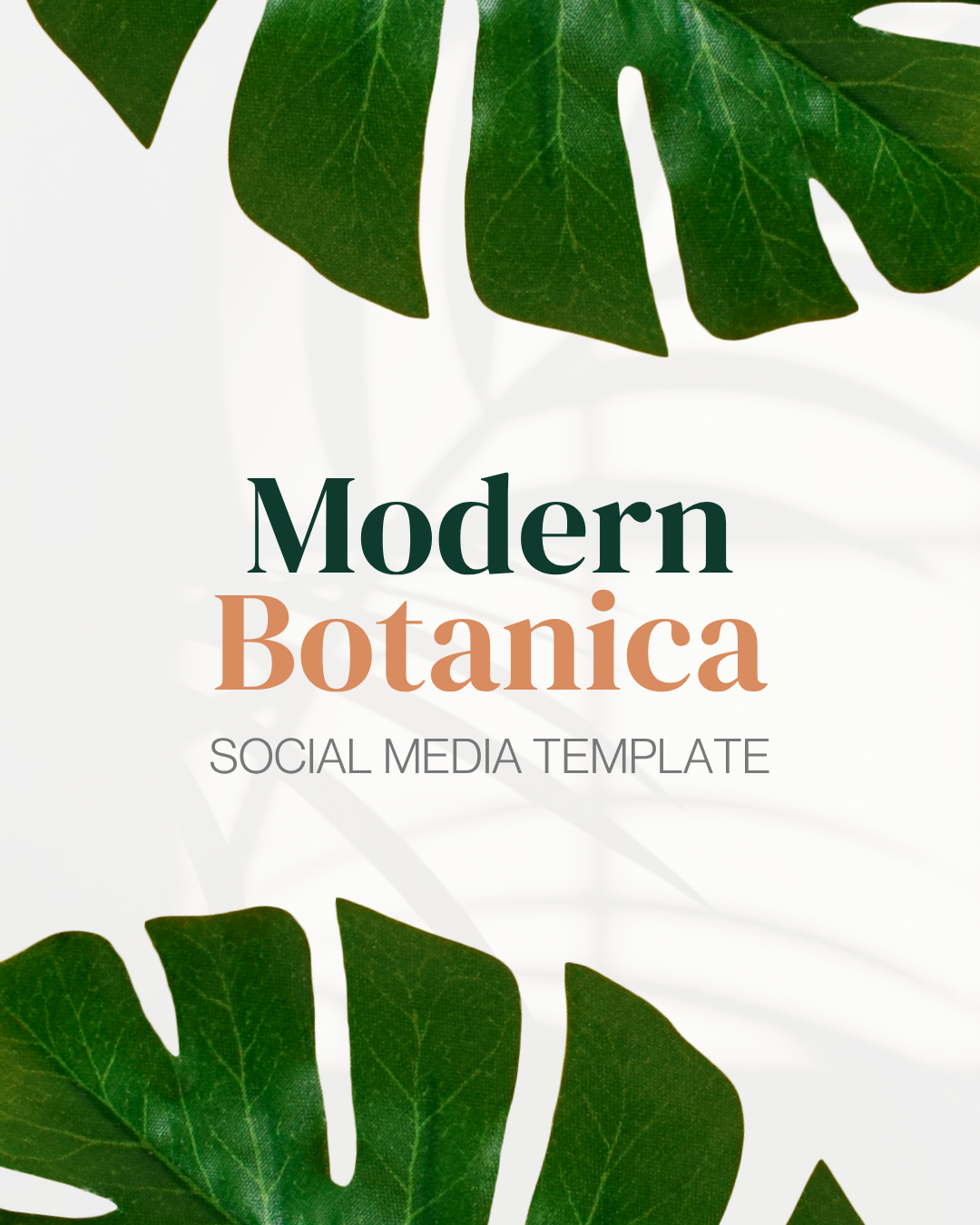 Modern Botanical template cover