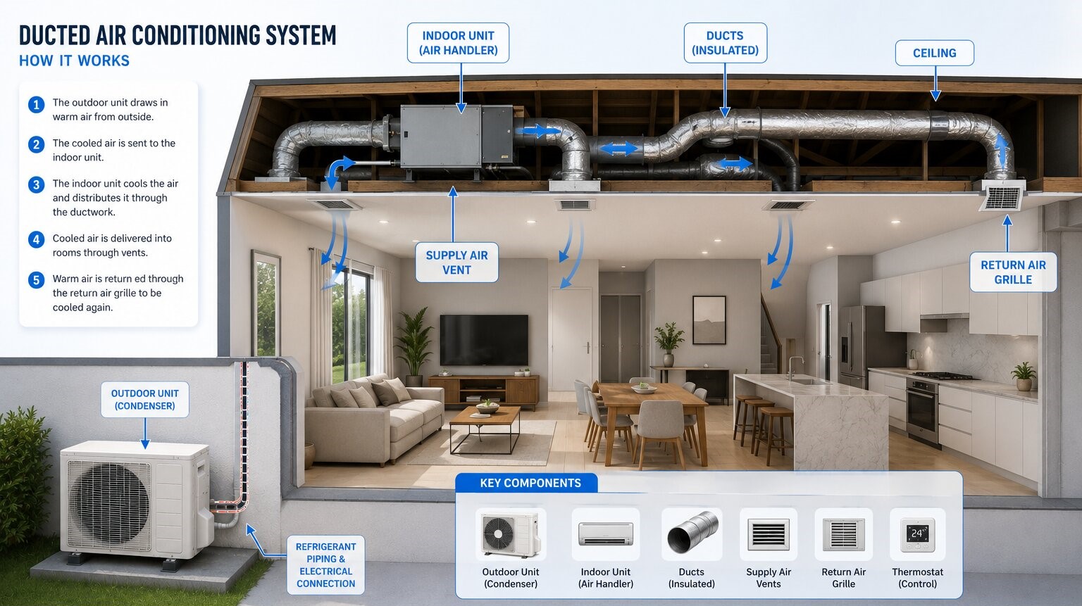 ducted air conditioning system