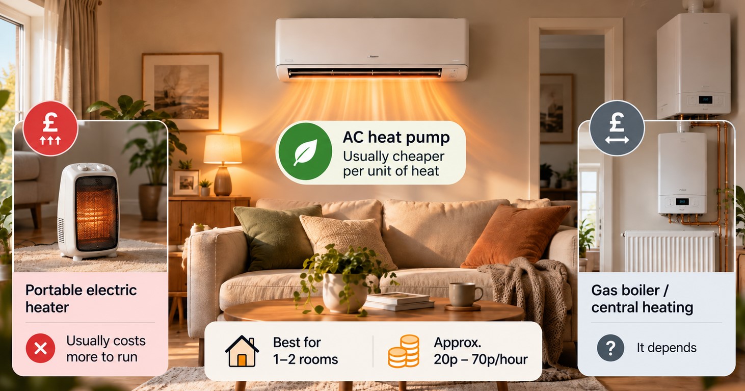 ac is better than portable electric heaters