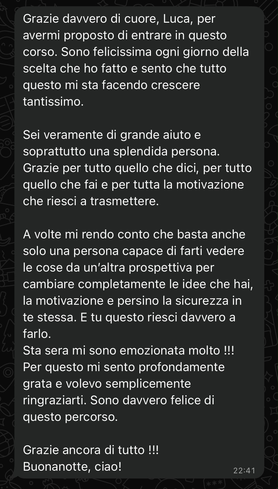 Messaggio ricevuto